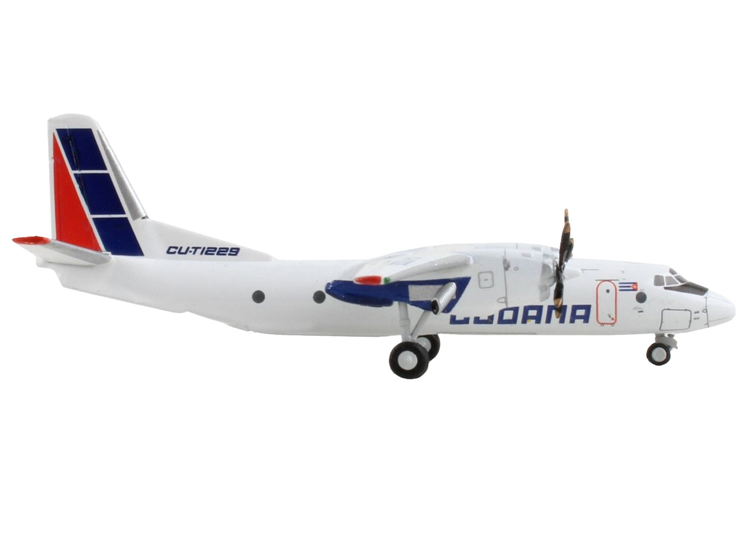 Antonov An-26 Commercial Aircraft "Cubana de Aviacion" White with - Premium Antonov from GeminiJets - Just $65.01! Shop now at Rapidvehicles