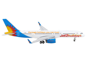 Boeing 757-200 Commercial Aircraft "Jet2 Holidays" White with Blue Tail 1/400 Diecast Model Airplane by GeminiJets - Premium Boeing from GeminiJets - Just $65.99! Shop now at Rapidvehicles