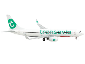 Boeing 737-800 Commercial Aircraft "Transavia Airlines" White with Green Tail 1/400 Diecast Model Airplane by GeminiJets - Premium Boeing from GeminiJets - Just $66.99! Shop now at Rapidvehicles