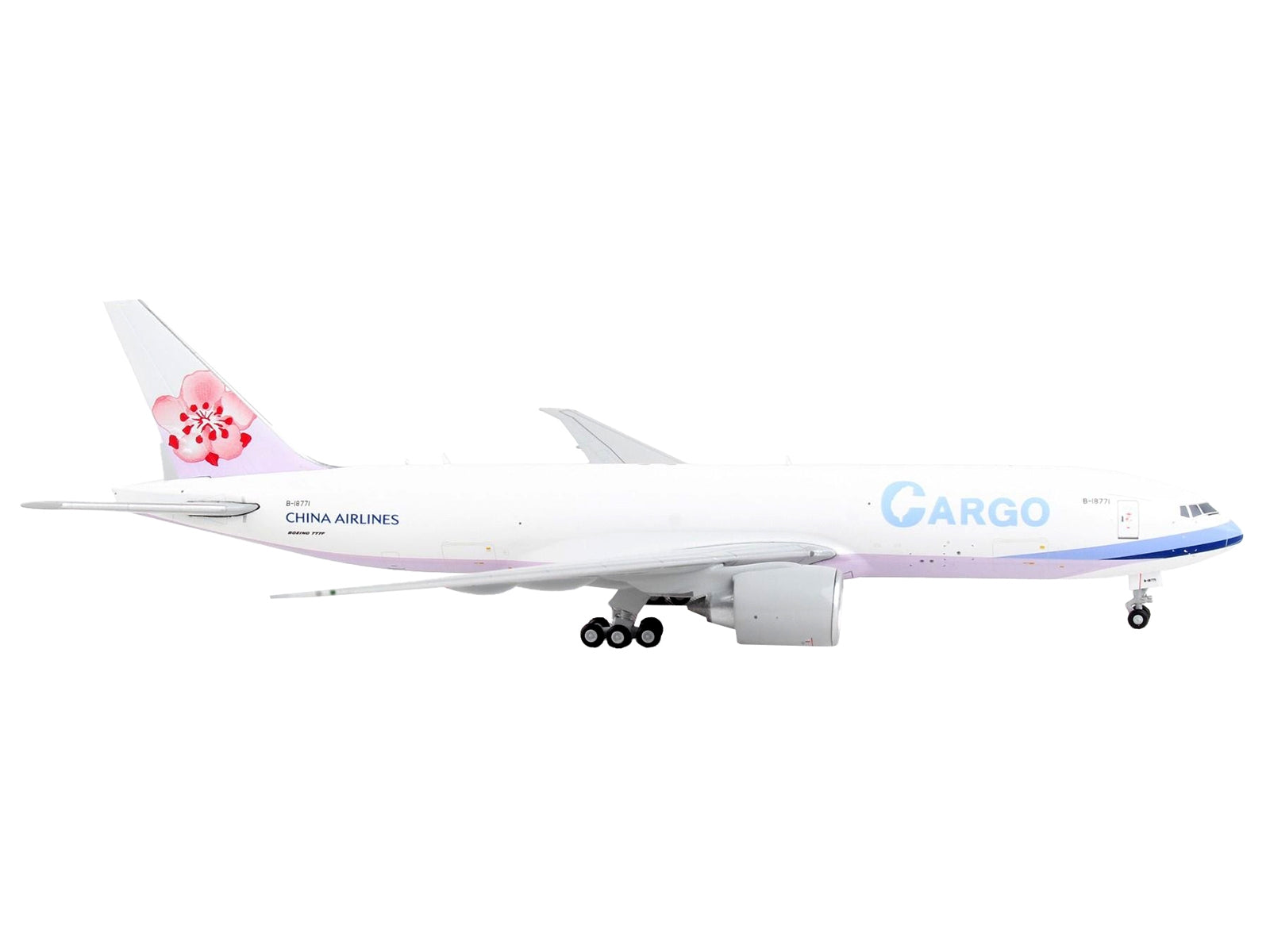 Boeing 777F Commercial Aircraft "China Airlines Cargo" White with Purple Stripes and Tail 1/400 Diecast Model Airplane by GeminiJets - Premium Boeing from GeminiJets - Just $81.99! Shop now at Rapidvehicles