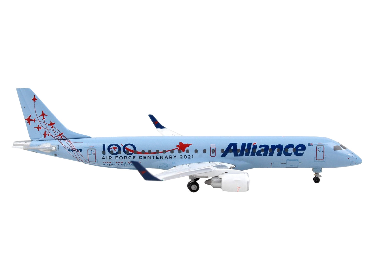 Embraer ERJ-190 Commercial Aircraft "Alliance Airlines - 100th - Premium Embraer from GeminiJets - Just $67.49! Shop now at Rapidvehicles