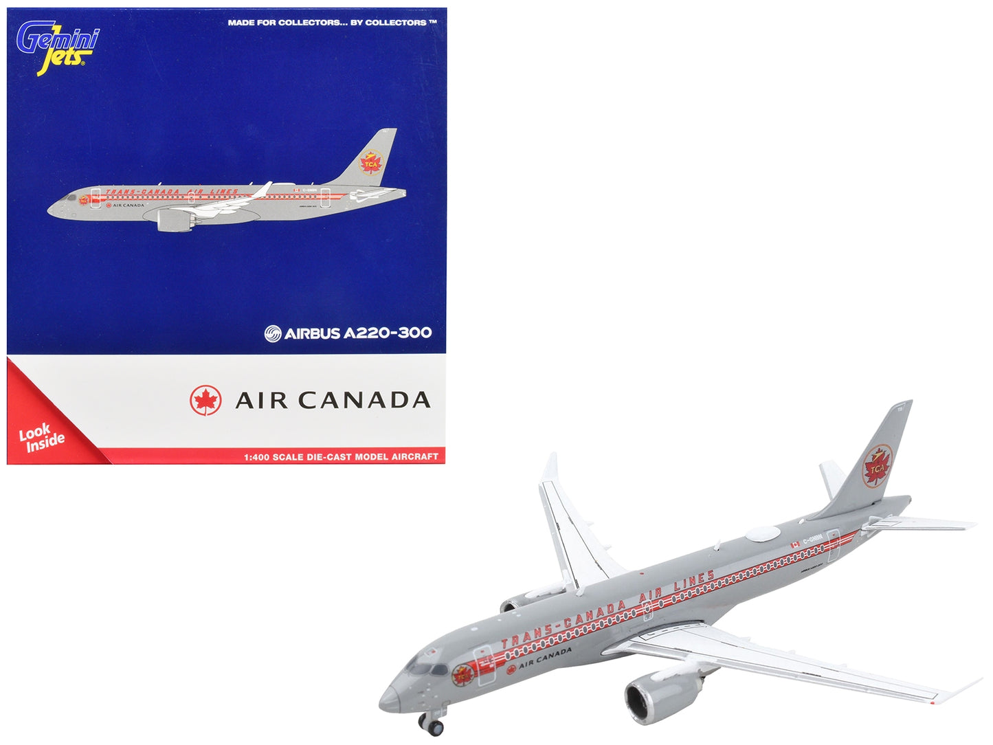 Airbus A220-300 Commercial Aircraft "Trans-Canada Air Lines - Air - Premium Aircrafts and War Planes from GeminiJets - Just $76.99! Shop now at Rapidvehicles