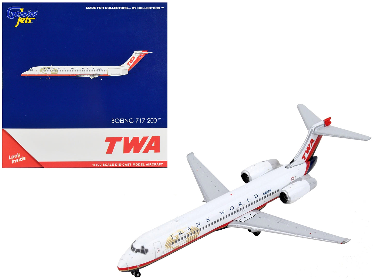 Boeing 717-200 Commercial Aircraft "Trans World Airlines" White - Premium Boeing from GeminiJets - Just $76.99! Shop now at Rapidvehicles