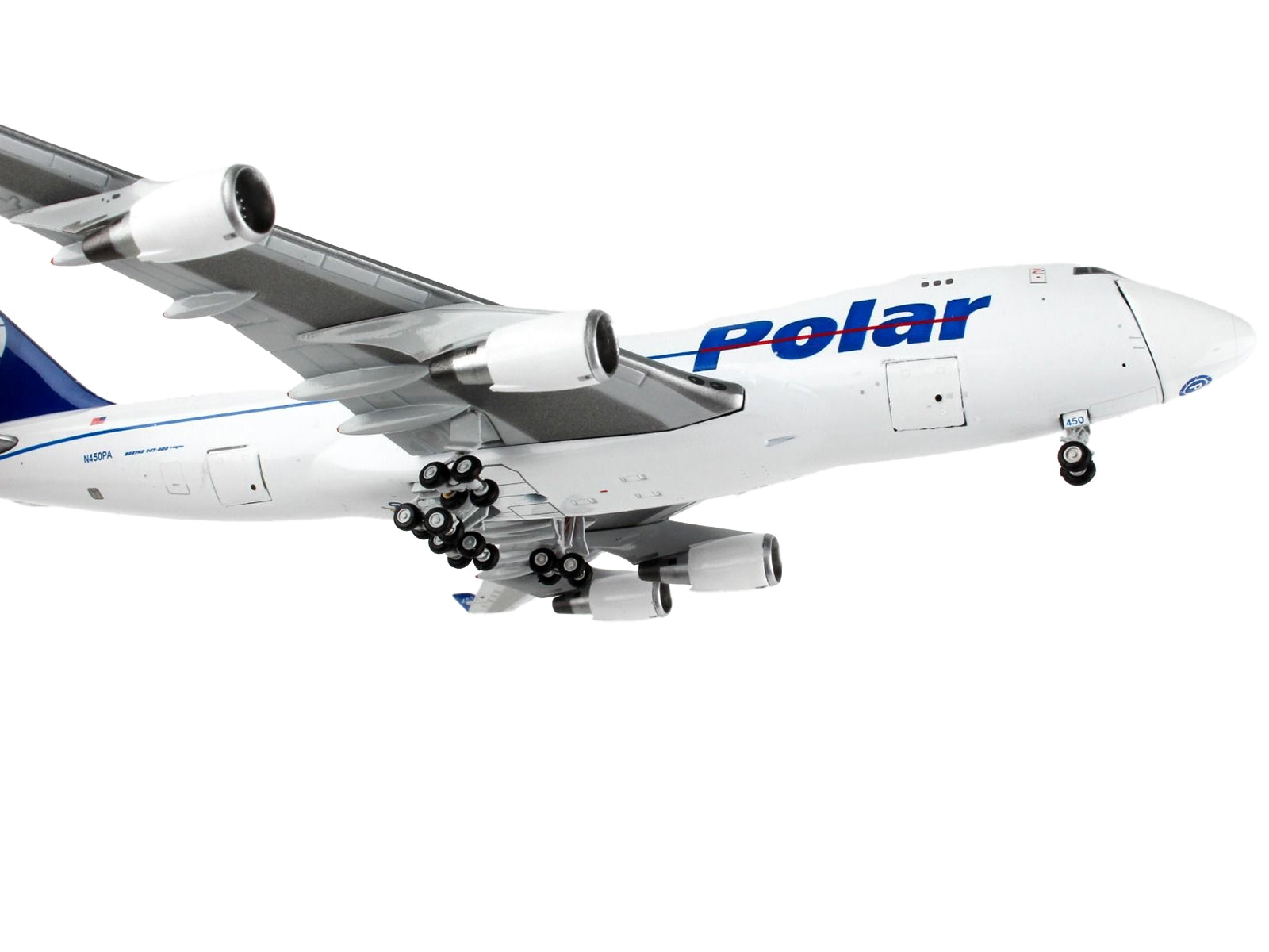 Boeing 747-400F Commercial Aircraft "Polar Air Cargo" White with Blue Tail "Interactive Series" 1/400 Diecast Model Airplane by GeminiJets - Premium Boeing from GeminiJets - Just $89.43! Shop now at Rapidvehicles