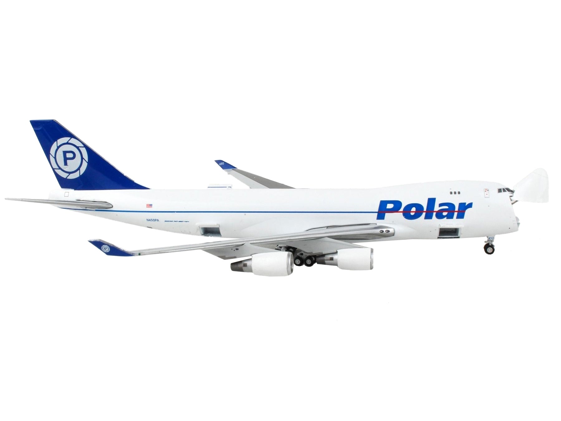 Boeing 747-400F Commercial Aircraft "Polar Air Cargo" White with Blue Tail "Interactive Series" 1/400 Diecast Model Airplane by GeminiJets - Premium Boeing from GeminiJets - Just $89.43! Shop now at Rapidvehicles