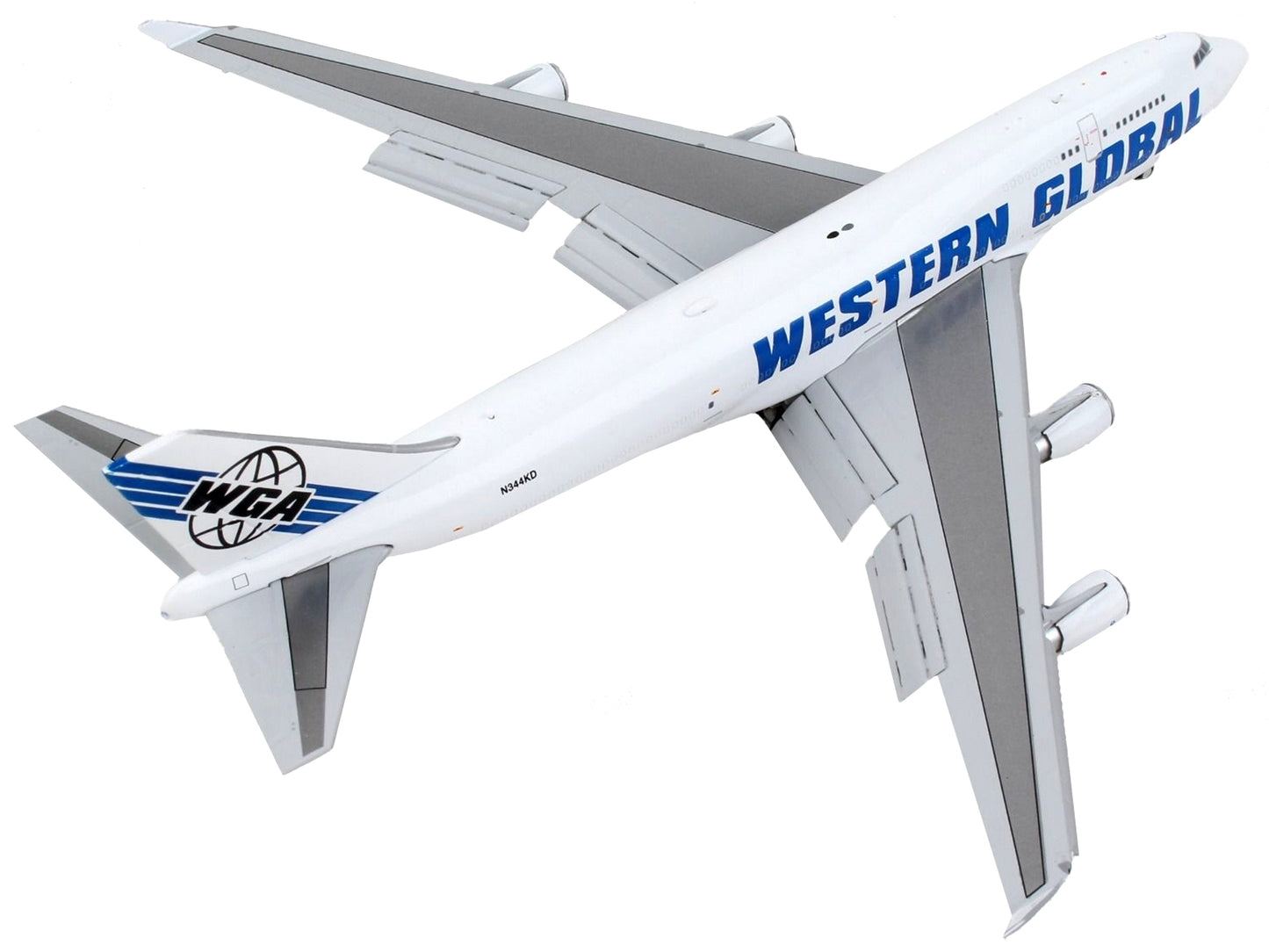 Boeing 747-400F Commercial Aircraft with Flaps Down "Western