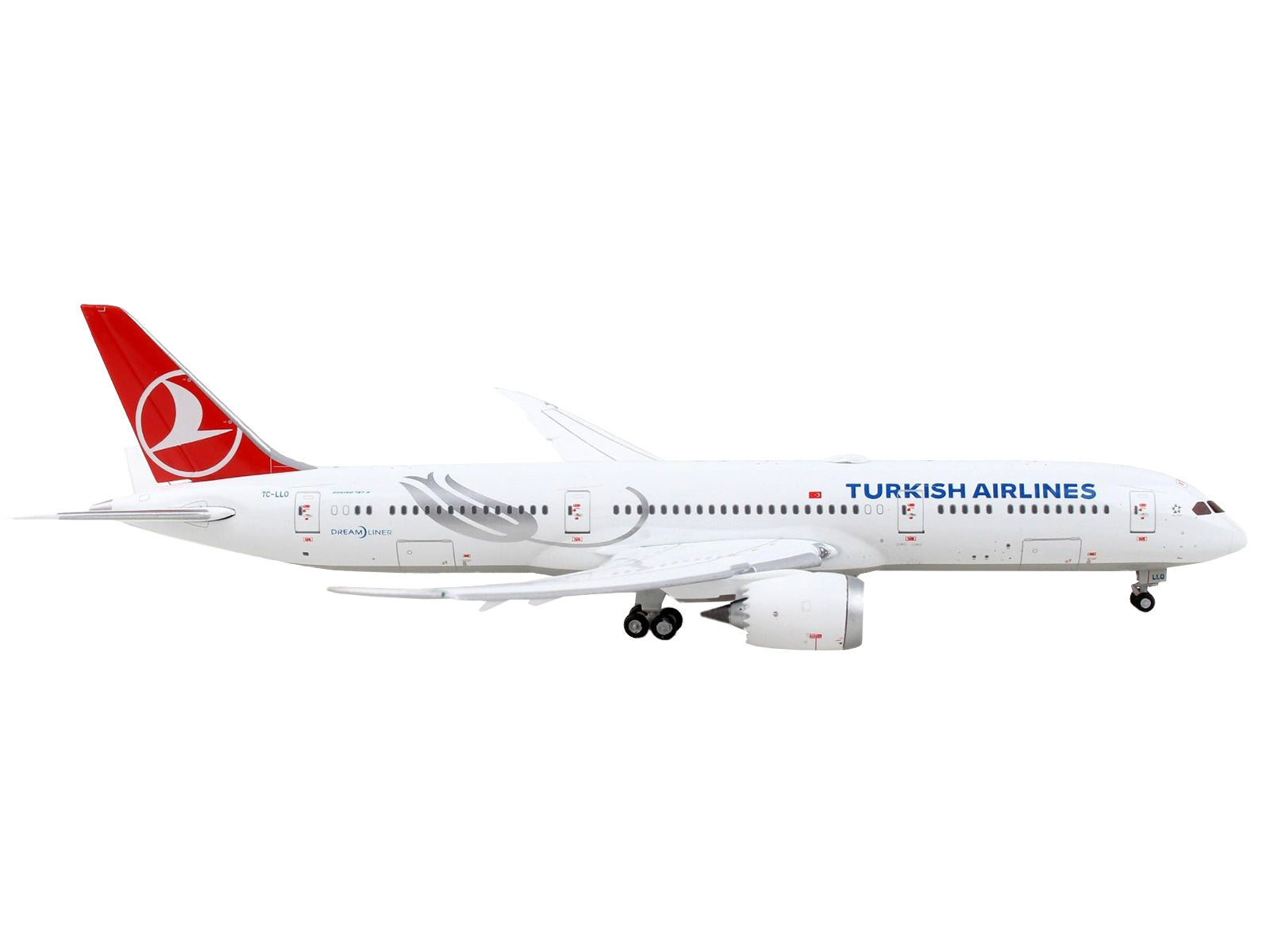 Boeing 787-9 Commercial Aircraft with Flaps Down "Turkish Airlines" White with Red Tail 1/400 Diecast Model Airplane by GeminiJets - Premium Boeing from GeminiJets - Just $78.99! Shop now at Rapidvehicles