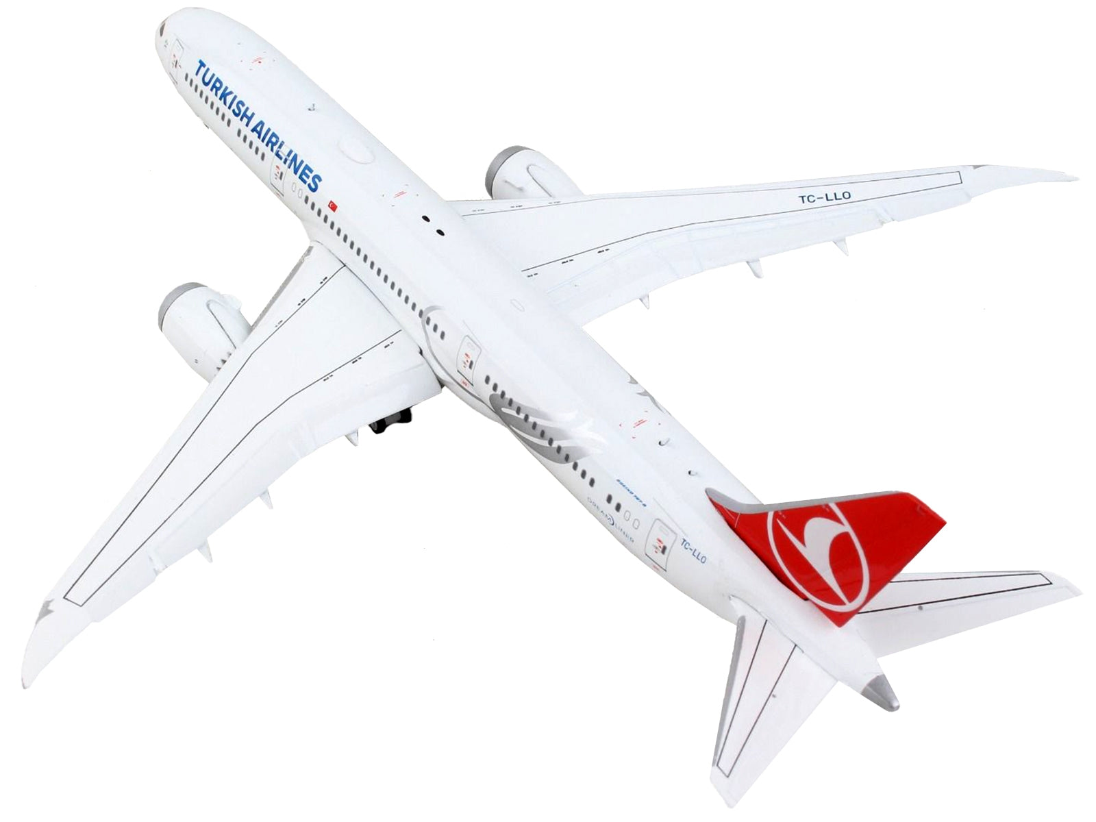 Boeing 787-9 Commercial Aircraft with Flaps Down "Turkish Airlines" White with Red Tail 1/400 Diecast Model Airplane by GeminiJets - Premium Boeing from GeminiJets - Just $78.99! Shop now at Rapidvehicles