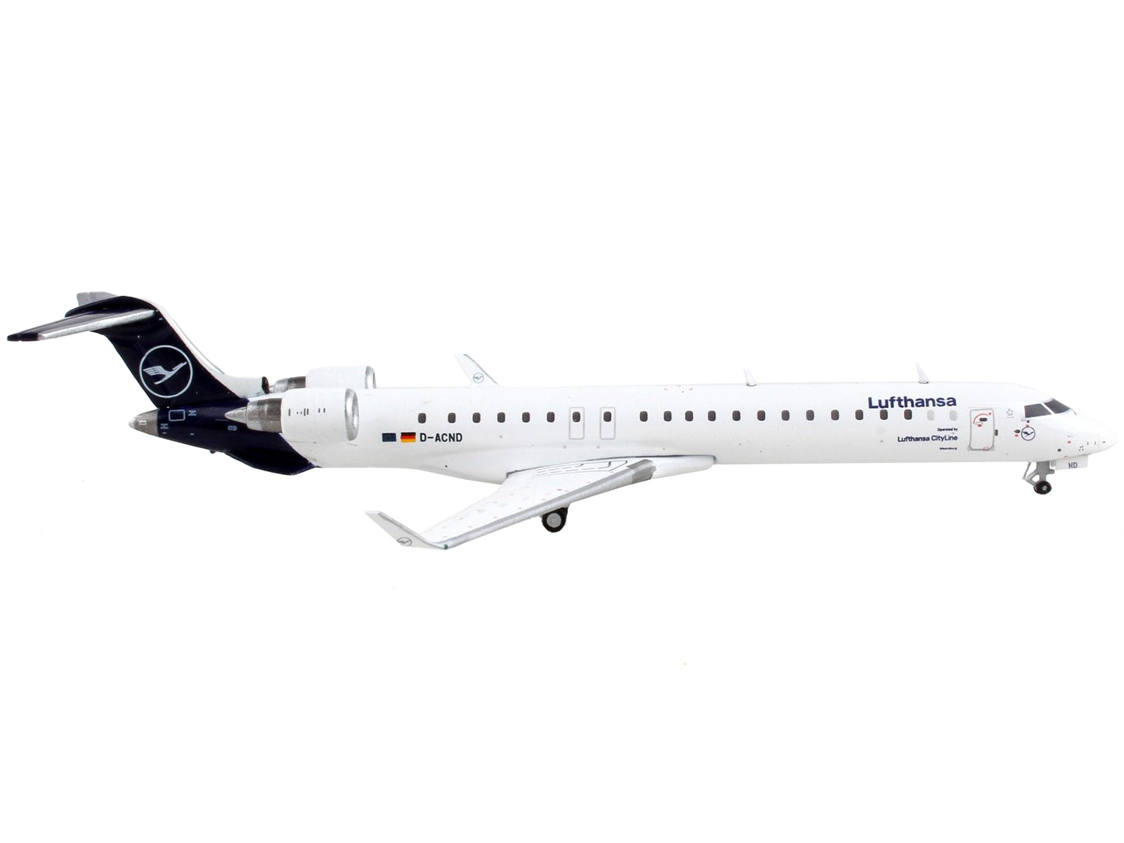 Bombardier CRJ900 Commercial Aircraft "Lufthansa" White with Dark Blue Tail 1/400 Diecast Model Airplane by GeminiJets - Premium Bombardier from GeminiJets - Just $64.99! Shop now at Rapidvehicles