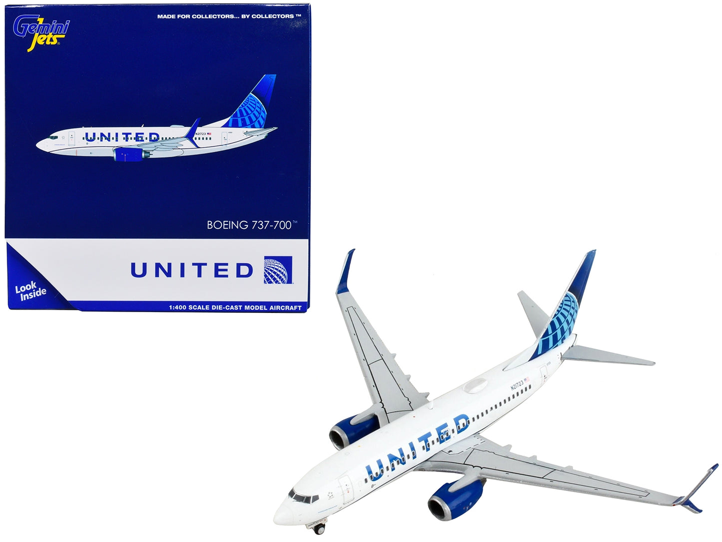 Boeing 737-700 Commercial Aircraft "United Airlines" White with