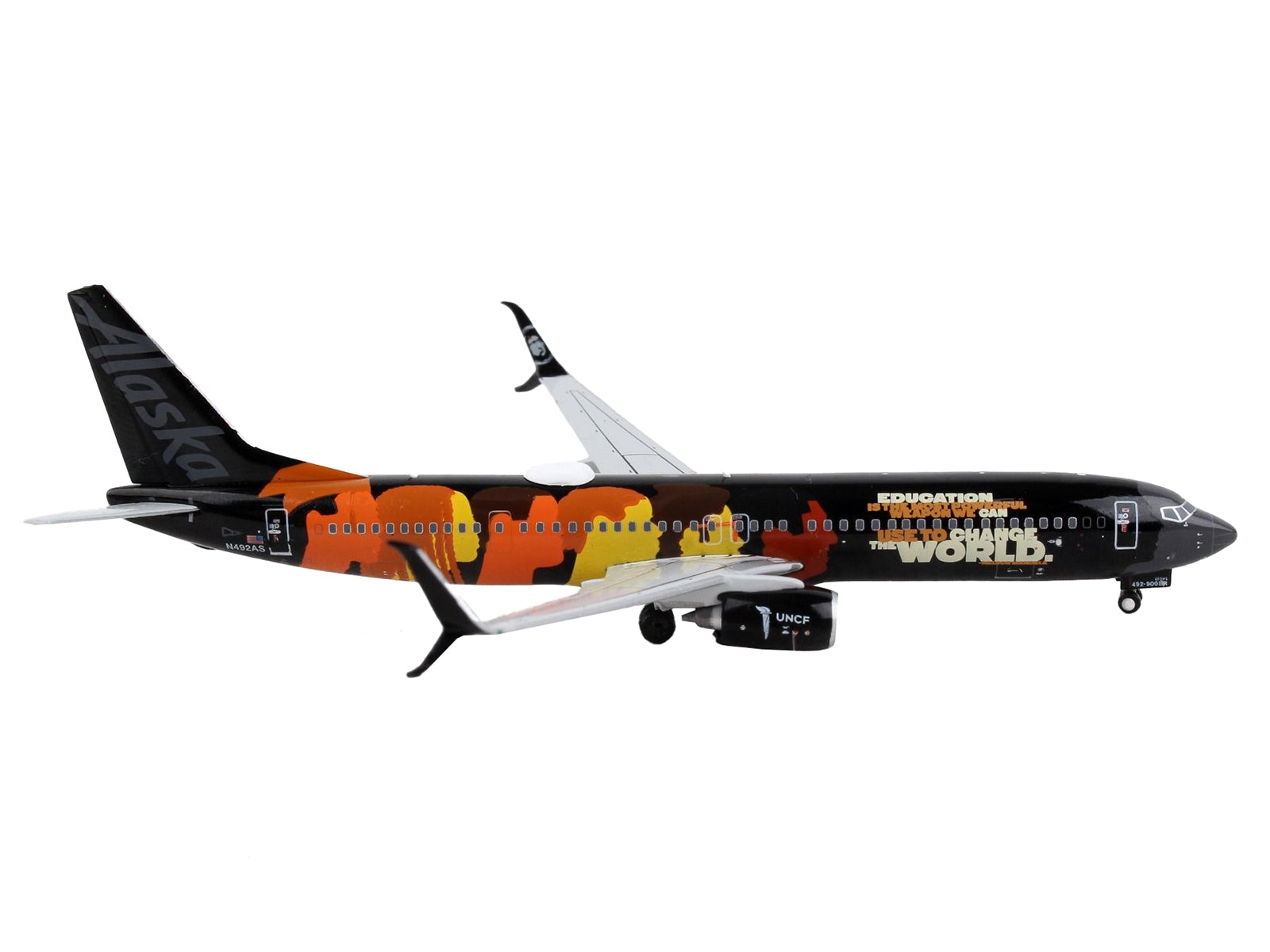 Boeing 737-900ER Commercial Aircraft "Alaska Airlines - Our Commitment Livery" Black with Graphics 1/400 Diecast Model Airplane by GeminiJets - Premium Boeing from GeminiJets - Just $64.99! Shop now at Rapidvehicles