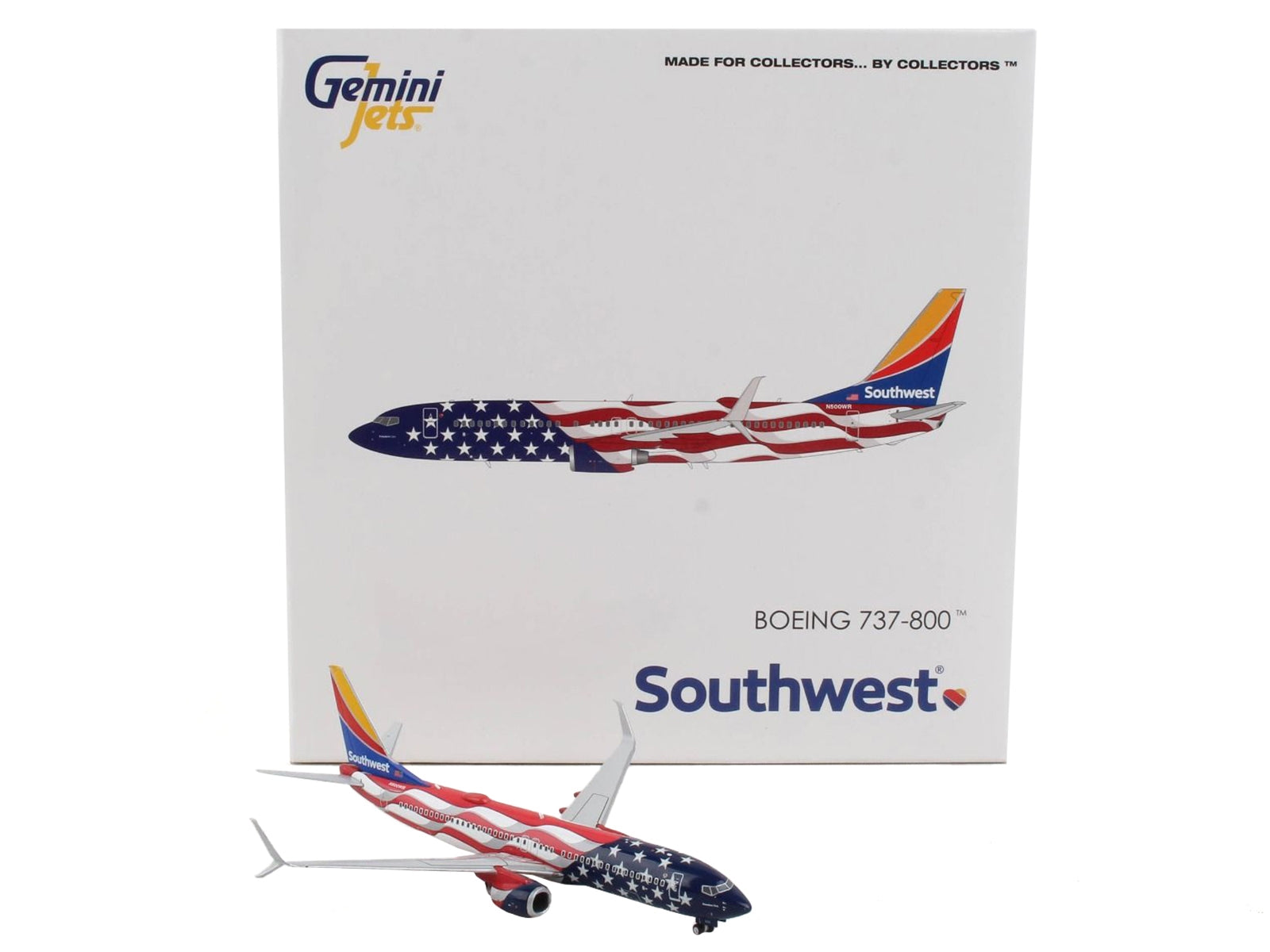 Boeing 737-800 Commercial Aircraft "Southwest Airlines - Freedom One" United States Flag Livery 1/400 Diecast Model Airplane by GeminiJets - Premium Boeing from GeminiJets - Just $64.99! Shop now at Rapidvehicles