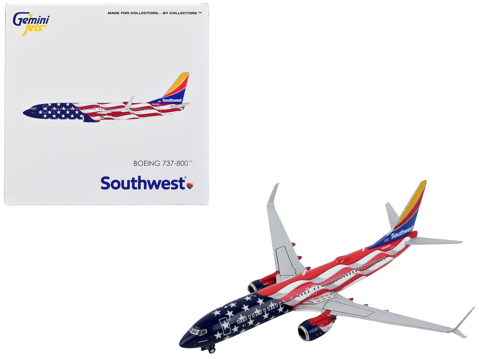 Boeing 737-800 Commercial Aircraft "Southwest Airlines - Freedom One" United States Flag Livery 1/400 Diecast Model Airplane by GeminiJets - Premium Boeing from GeminiJets - Just $64.99! Shop now at Rapidvehicles