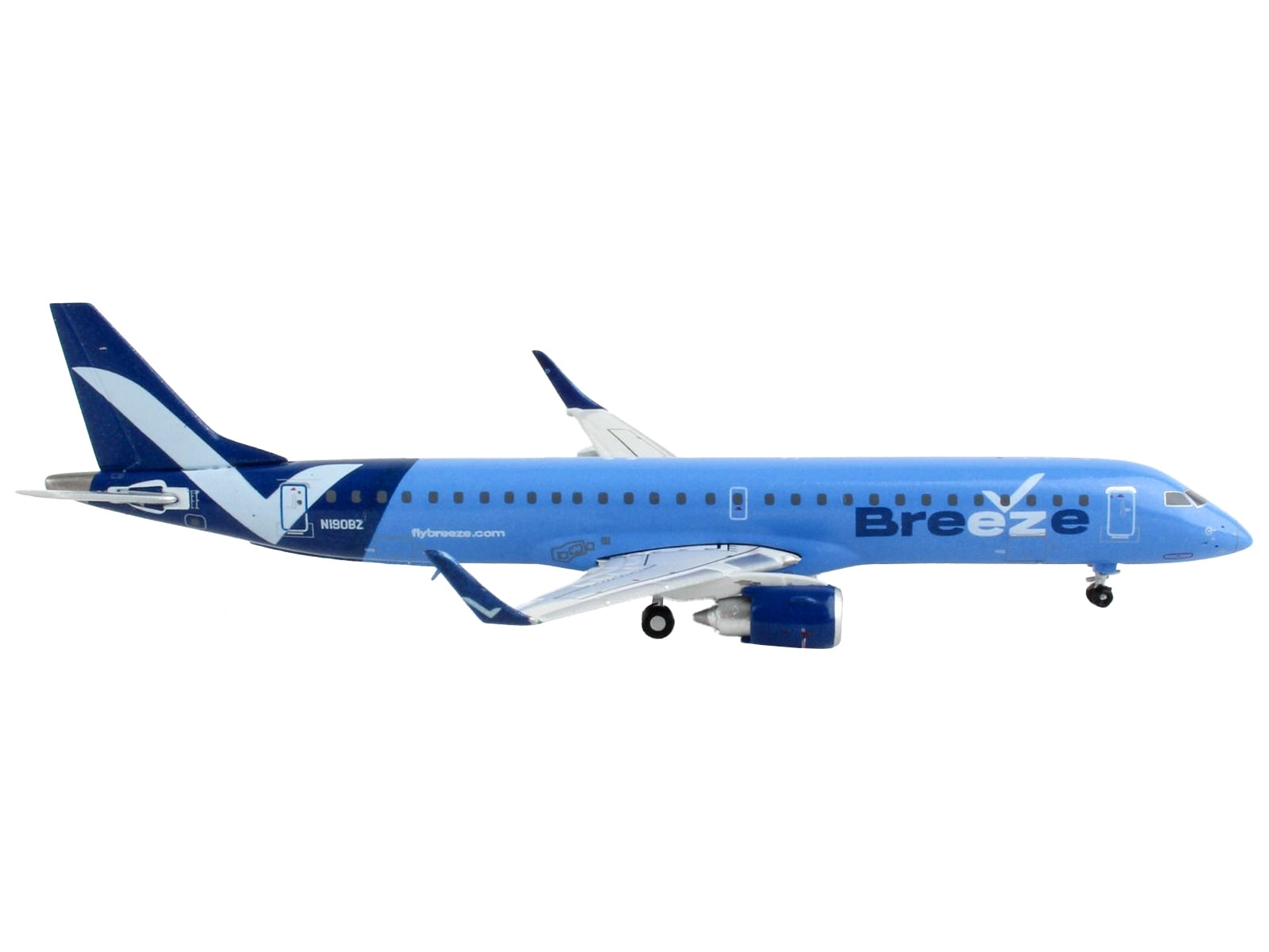 Embraer ERJ-195 Commercial Aircraft "Breeze Airways" Blue 1/400 Diecast Model Airplane by GeminiJets - Premium Embraer from GeminiJets - Just $64.99! Shop now at Rapidvehicles