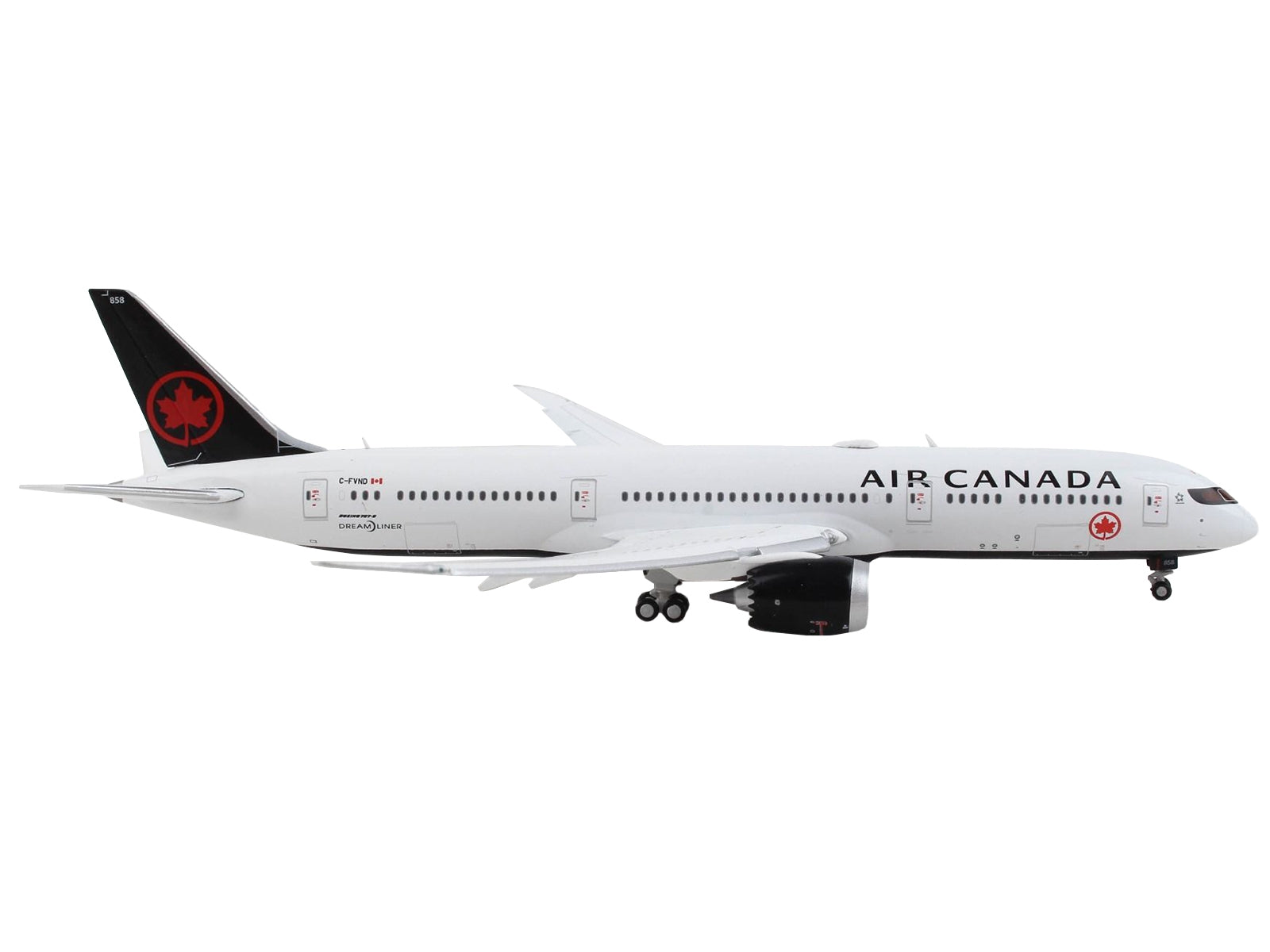 Boeing 787-9 Commercial Aircraft with Flaps Down "Air Canada" White with Black Tail 1/400 Diecast Model Airplane by GeminiJets - Premium Boeing from GeminiJets - Just $78.99! Shop now at Rapidvehicles