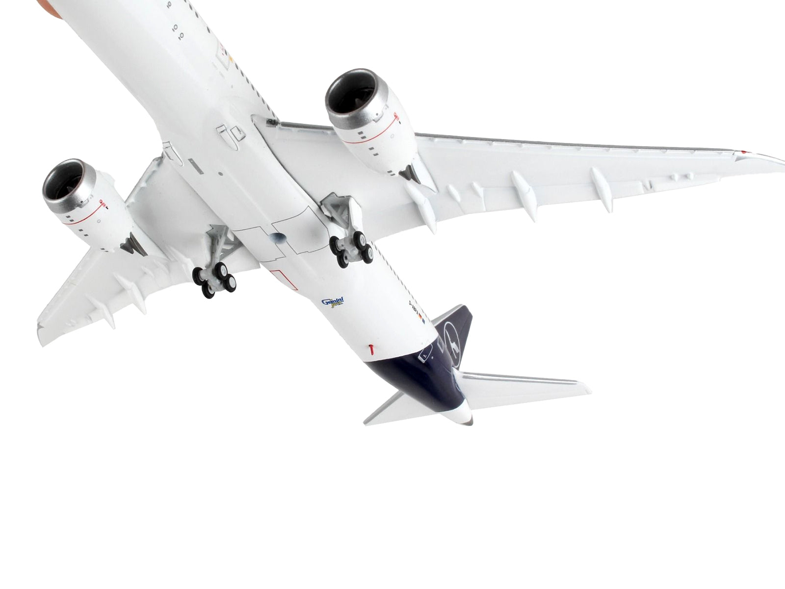 Boeing 787-9 Commercial Aircraft with Flaps Down "Lufthansa" White with Dark Blue Tail 1/400 Diecast Model Airplane by GeminiJets - Premium Boeing from GeminiJets - Just $77.99! Shop now at Rapidvehicles