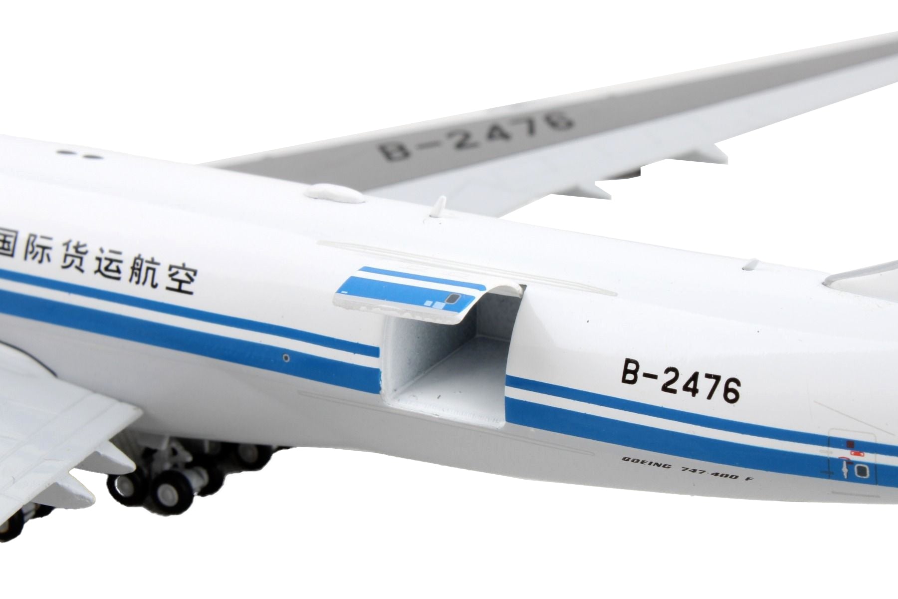 Boeing 747-400F Commercial Aircraft "Air China Cargo" White with Blue Stripes "Interactive Series" 1/400 Diecast Model Airplane by GeminiJets - Premium Boeing from GeminiJets - Just $89.99! Shop now at Rapidvehicles