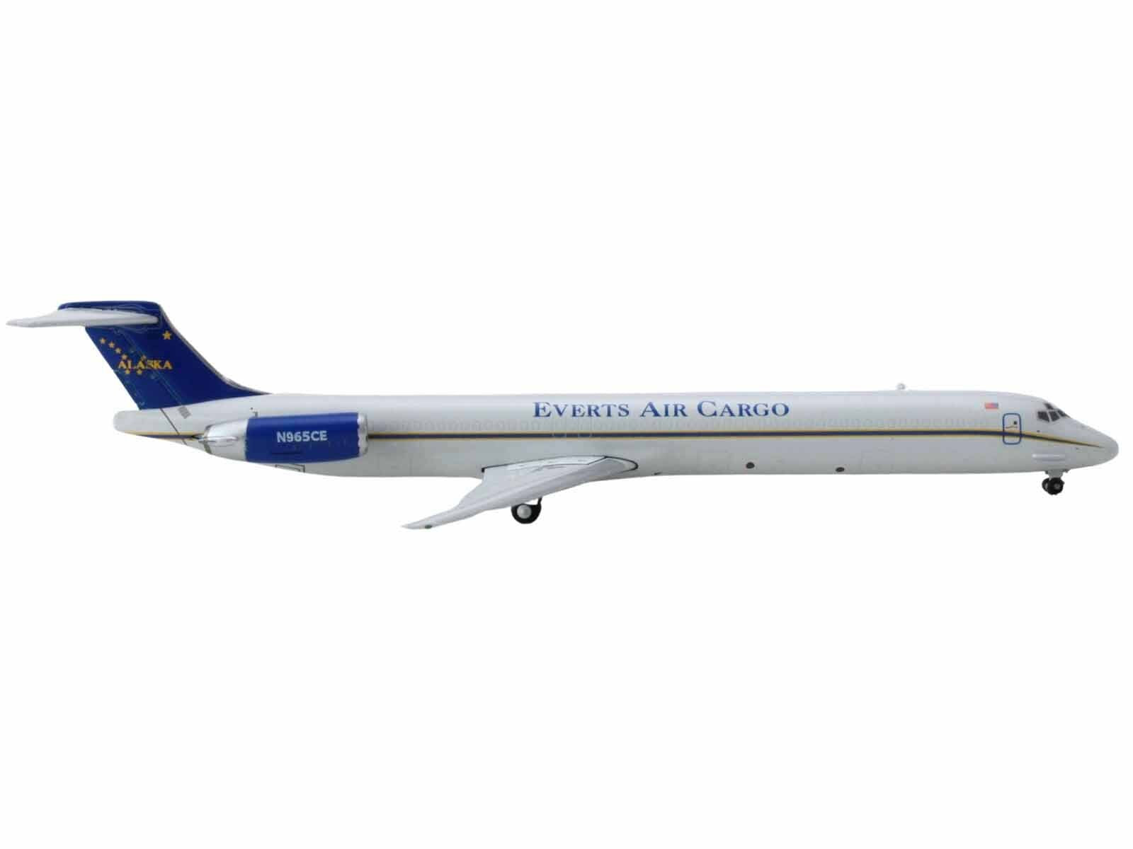 McDonnell Douglas MD-83 Commercial Aircraft "Everts Air Cargo" (N965CE) White with Blue Tail 1/400 Diecast Model Airplane by GeminiJets - Premium McDonnell Douglas from GeminiJets - Just $70.99! Shop now at Rapidvehicles