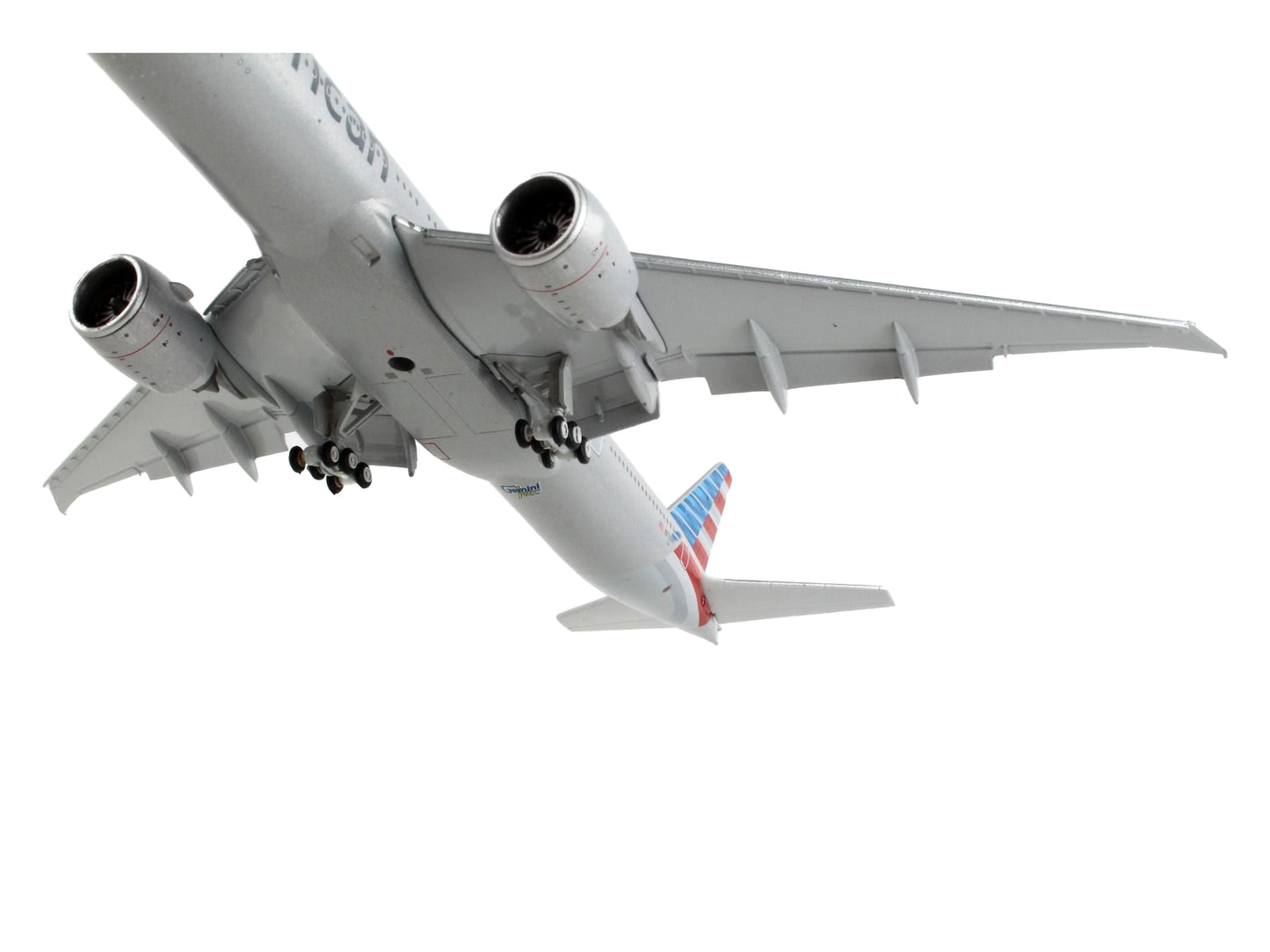 Boeing 777-300ER Commercial Aircraft with Flaps Down "American Airlines" Silver with Striped Tail 1/400 Diecast Model Airplane by GeminiJets - Premium Boeing from GeminiJets - Just $98.99! Shop now at Rapidvehicles