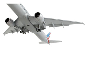 Boeing 777-300ER Commercial Aircraft with Flaps Down "American Airlines" Silver with Striped Tail 1/400 Diecast Model Airplane by GeminiJets - Premium Boeing from GeminiJets - Just $89.99! Shop now at Rapidvehicles