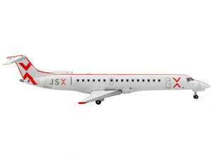 Embraer ERJ-145 Commercial Aircraft "JetSuiteX" White with Red Stripes 1/400 Diecast Model Airplane by GeminiJets - Premium Embraer from GeminiJets - Just $63.99! Shop now at Rapidvehicles