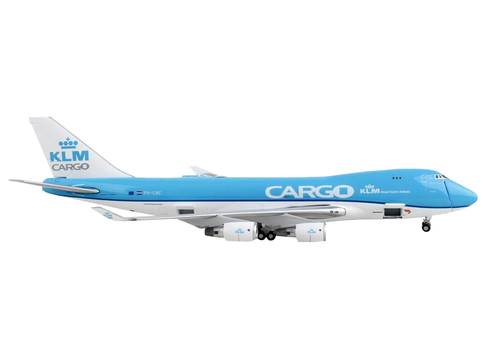 Boeing 747-400F Commercial Aircraft "KLM Royal Dutch Airlines Cargo" Blue and White "Interactive Series" 1/400 Diecast Model Airplane by GeminiJets - Premium Boeing from GeminiJets - Just $90.99! Shop now at Rapidvehicles