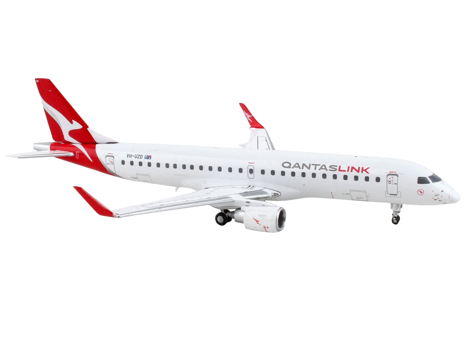 Embraer ERJ-190 Commercial Aircraft "QantasLink" White with Red Tail 1/400 Diecast Model Airplane by GeminiJets - Premium Embraer from GeminiJets - Just $64.99! Shop now at Rapidvehicles