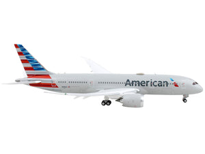 Boeing 787-8 Commercial Aircraft with Flaps Down "American Airlines" Gray with Striped Tail 1/400 Diecast Model Airplane by GeminiJets - Premium Boeing from GeminiJets - Just $79.99! Shop now at Rapidvehicles