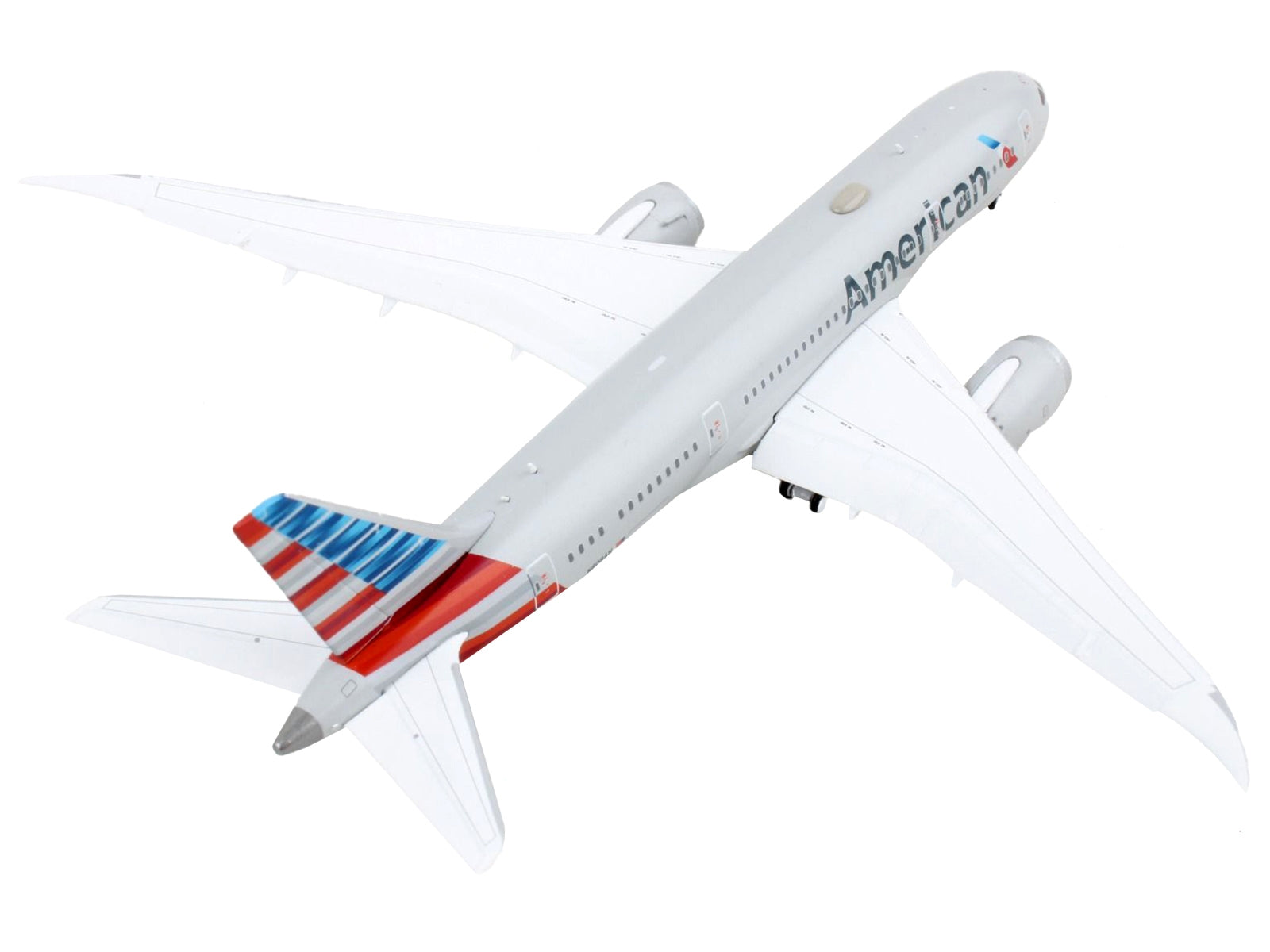 Boeing 787-8 Commercial Aircraft with Flaps Down "American Airlines" Gray with Striped Tail 1/400 Diecast Model Airplane by GeminiJets - Premium Boeing from GeminiJets - Just $79.99! Shop now at Rapidvehicles