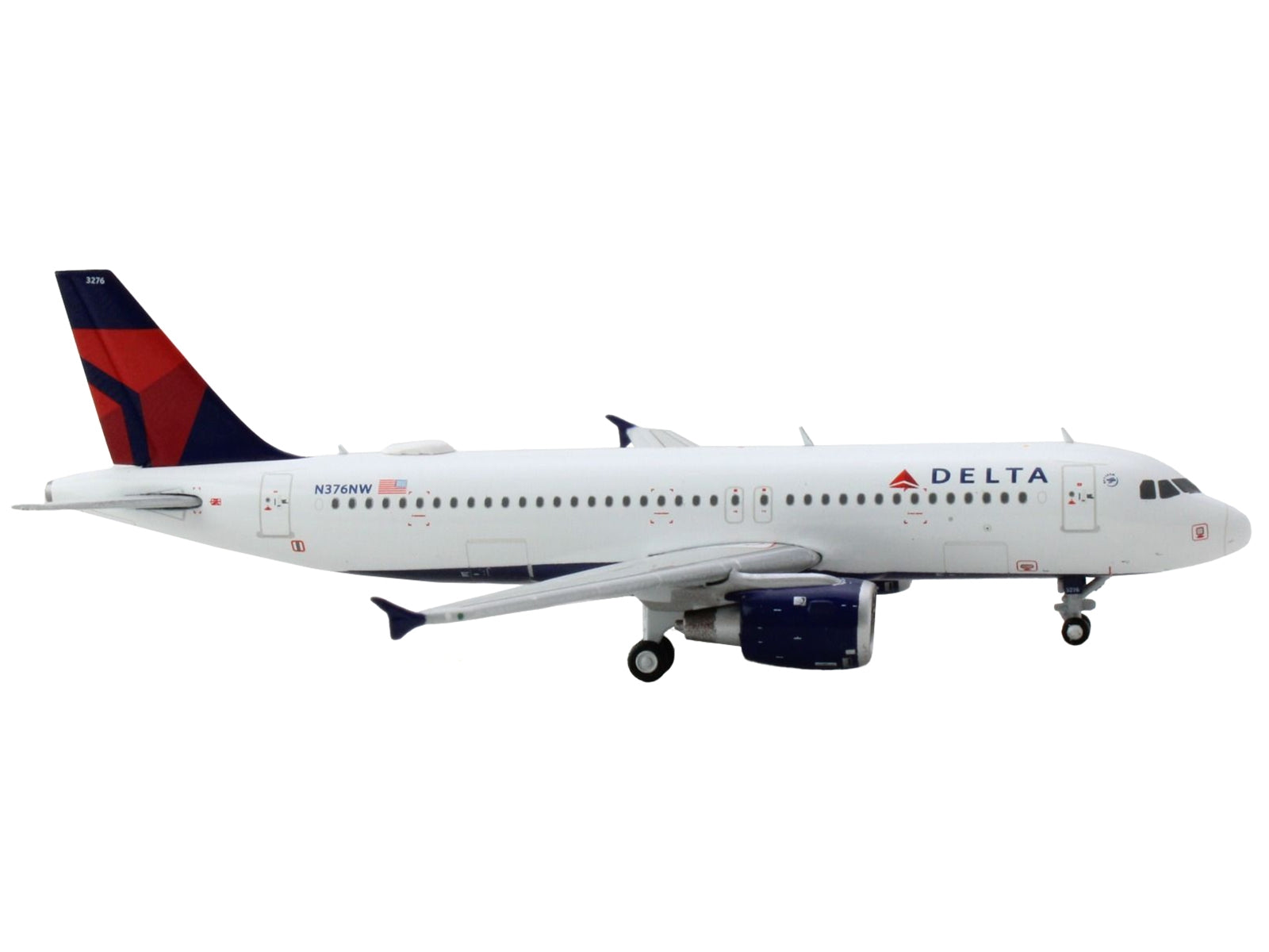 Airbus A320 Commercial Aircraft "Delta Air Lines" White with Red and Blue Tail 1/400 Diecast Model Airplane by GeminiJets - Premium Aircrafts and War Planes from GeminiJets - Just $64.99! Shop now at Rapidvehicles