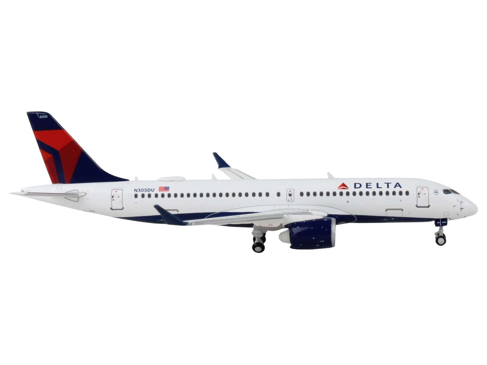 Airbus A220-300 Commercial Aircraft "Delta Airlines" White with Blue and Red Tail 1/400 Diecast Model Airplane by GeminiJets - Premium Aircrafts and War Planes from GeminiJets - Just $63.72! Shop now at Rapidvehicles