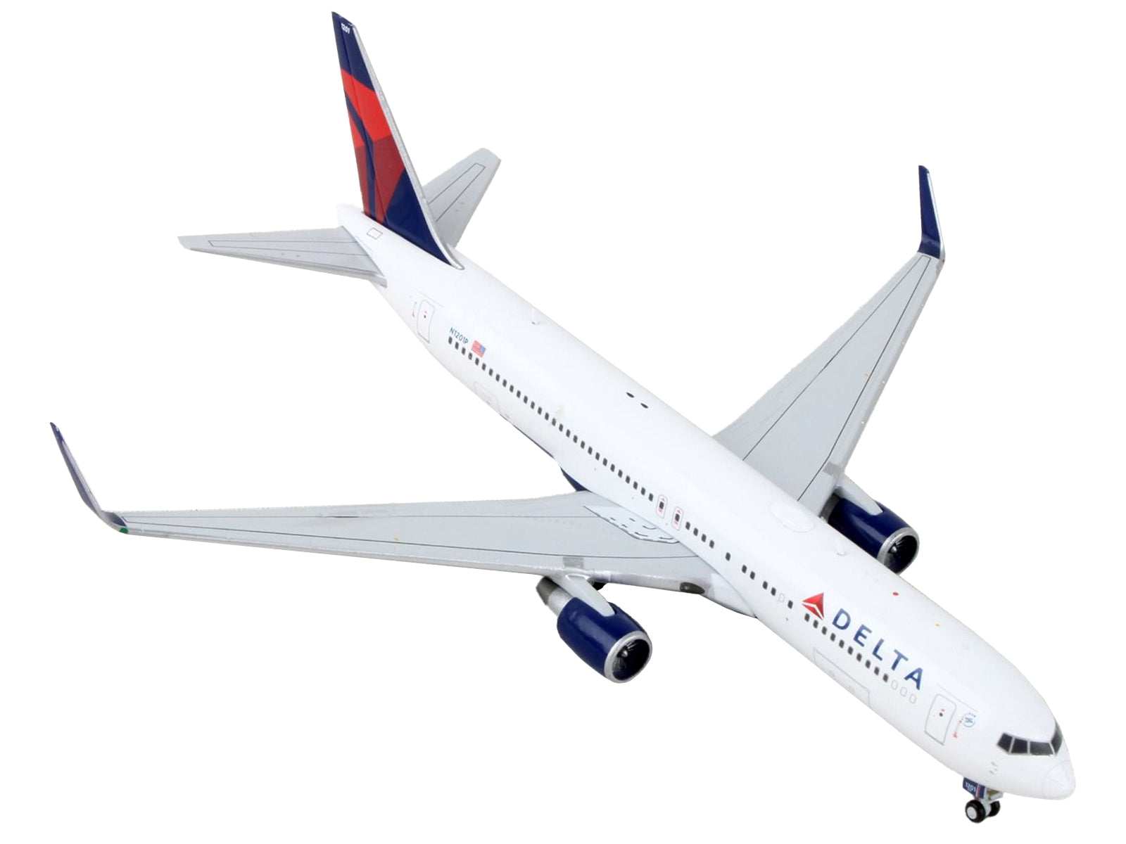 Boeing 767-300ER Commercial Aircraft "Delta Airlines" White with Blue and Red Tail 1/400 Diecast Model Airplane by GeminiJets - Premium Boeing from GeminiJets - Just $69.99! Shop now at Rapidvehicles