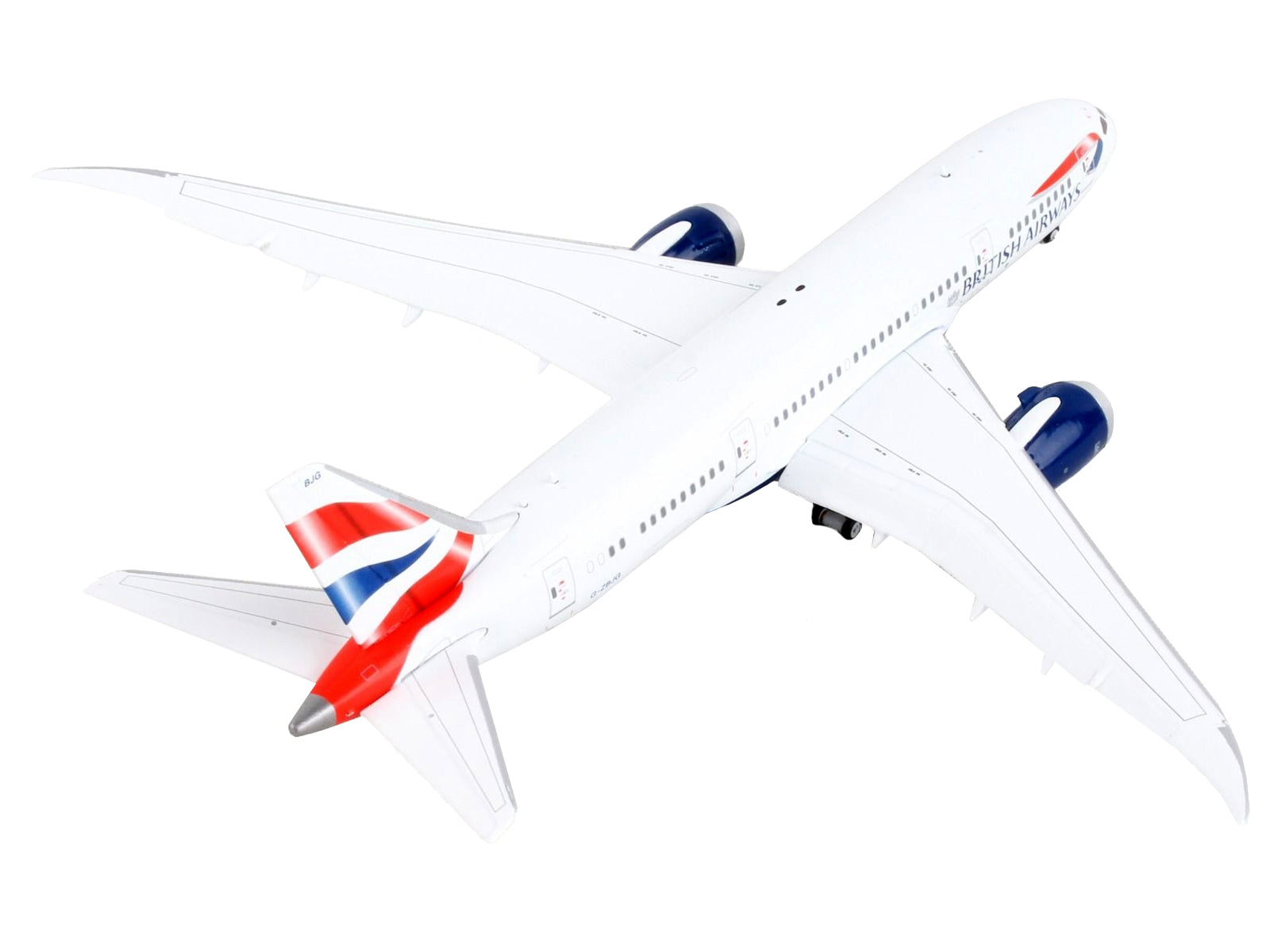 Boeing 787-8 Commercial Aircraft with Flaps Down "British Airways" White with Tail Stripes 1/400 Diecast Model Airplane by GeminiJets - Premium Boeing from GeminiJets - Just $78.99! Shop now at Rapidvehicles