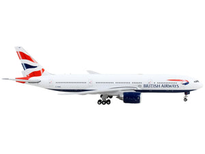 Boeing 777-200ER Commercial Aircraft "British Airways" White with Tail Stripes 1/400 Diecast Model Airplane by GeminiJets - Premium Boeing from GeminiJets - Just $83.99! Shop now at Rapidvehicles