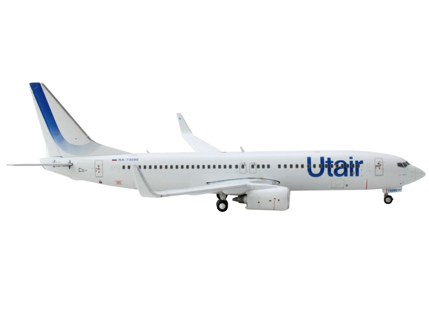 Boeing 737-800 Commercial Aircraft "Utair" White with Blue Tail - Premium Boeing from GeminiJets - Just $69.29! Shop now at Rapidvehicles