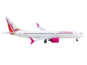 Boeing 737 MAX 8 Commercial Aircraft "Caribbean Airlines" White with Tail Graphics 1/400 Diecast Model Airplane by GeminiJets - Premium Boeing from GeminiJets - Just $66.99! Shop now at Rapidvehicles