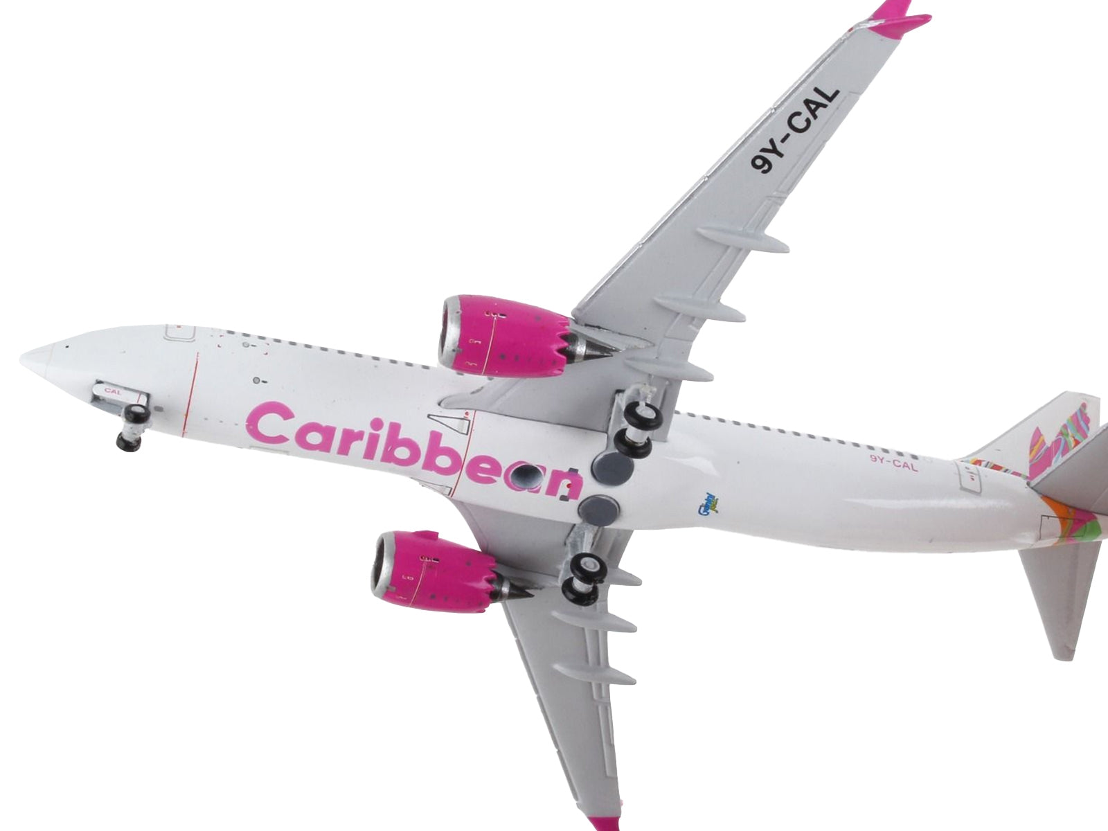 Boeing 737 MAX 8 Commercial Aircraft "Caribbean Airlines" White with Tail Graphics 1/400 Diecast Model Airplane by GeminiJets - Premium Boeing from GeminiJets - Just $66.99! Shop now at Rapidvehicles