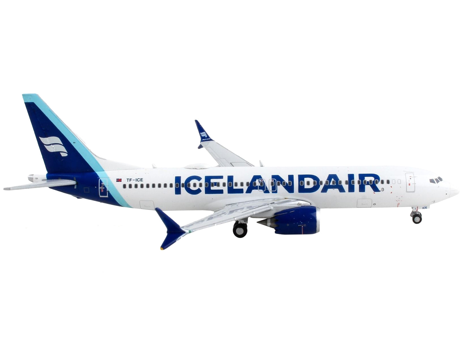 Boeing 737 MAX 8 Commercial Aircraft "Icelandair" White with Blue Tail 1/400 Diecast Model Airplane by GeminiJets - Premium Boeing from GeminiJets - Just $66.99! Shop now at Rapidvehicles