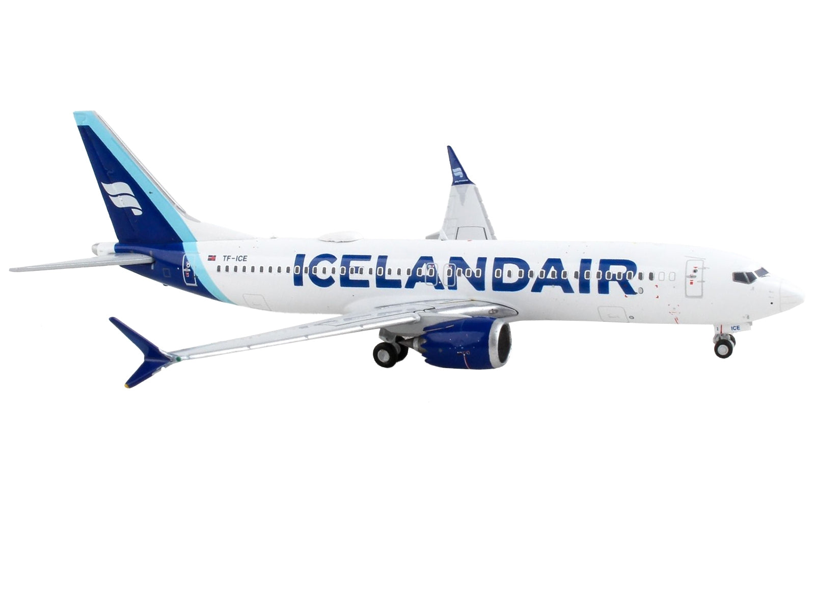 Boeing 737 MAX 8 Commercial Aircraft "Icelandair" White with Blue Tail 1/400 Diecast Model Airplane by GeminiJets - Premium Boeing from GeminiJets - Just $66.99! Shop now at Rapidvehicles