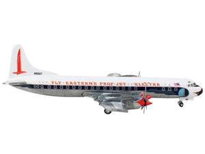 Lockheed L-188 Electra Commercial Aircraft "Eastern Air Lines" White with Dark Blue Stripes 1/400 Diecast Model Airplane by GeminiJets - Premium Lockheed from GeminiJets - Just $66.99! Shop now at Rapidvehicles