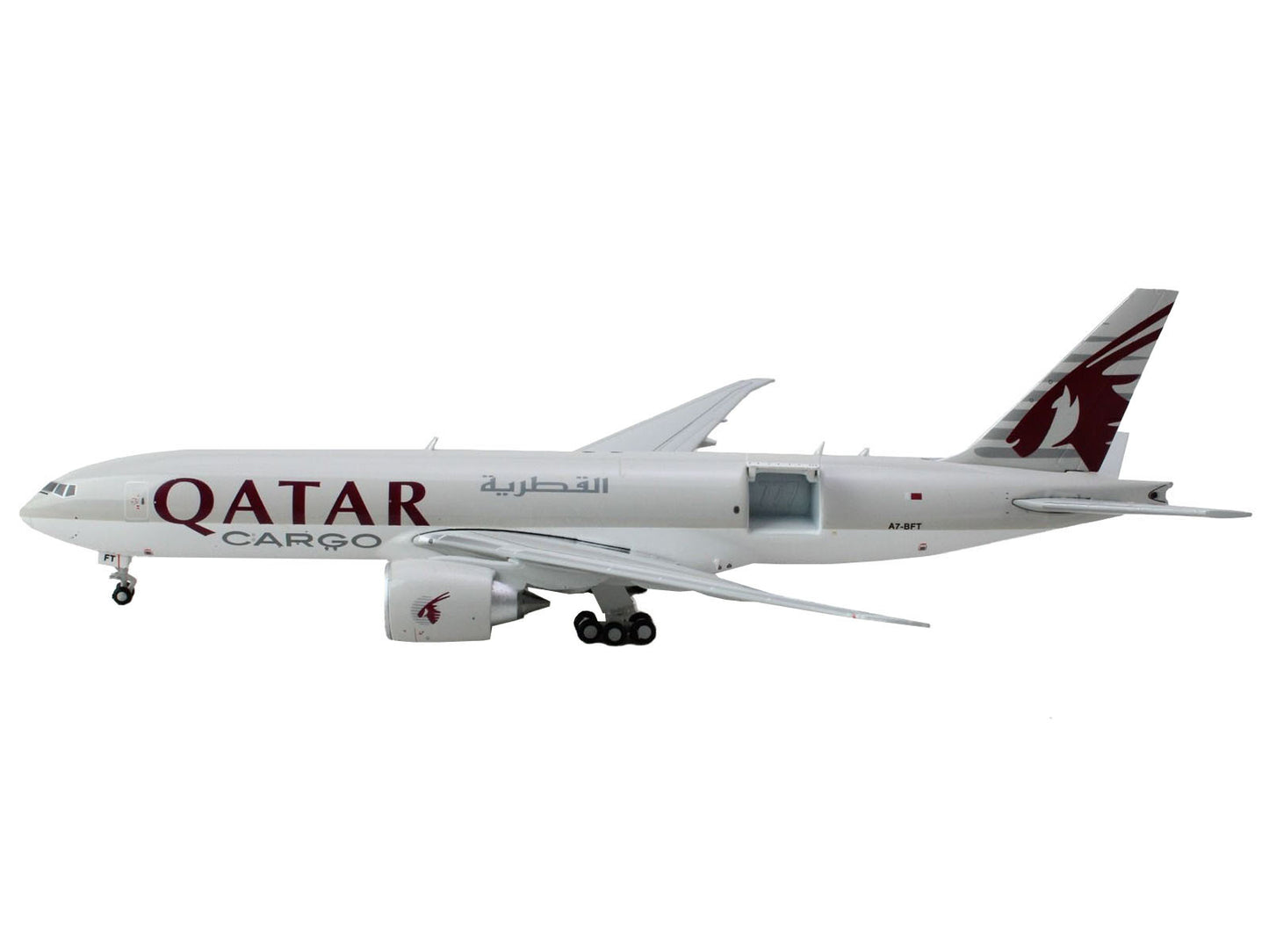 Boeing 777F Commercial Aircraft "Qatar Airways" (A7-BFT) Gray - Premium Boeing from GeminiJets - Just $98.09! Shop now at Rapidvehicles