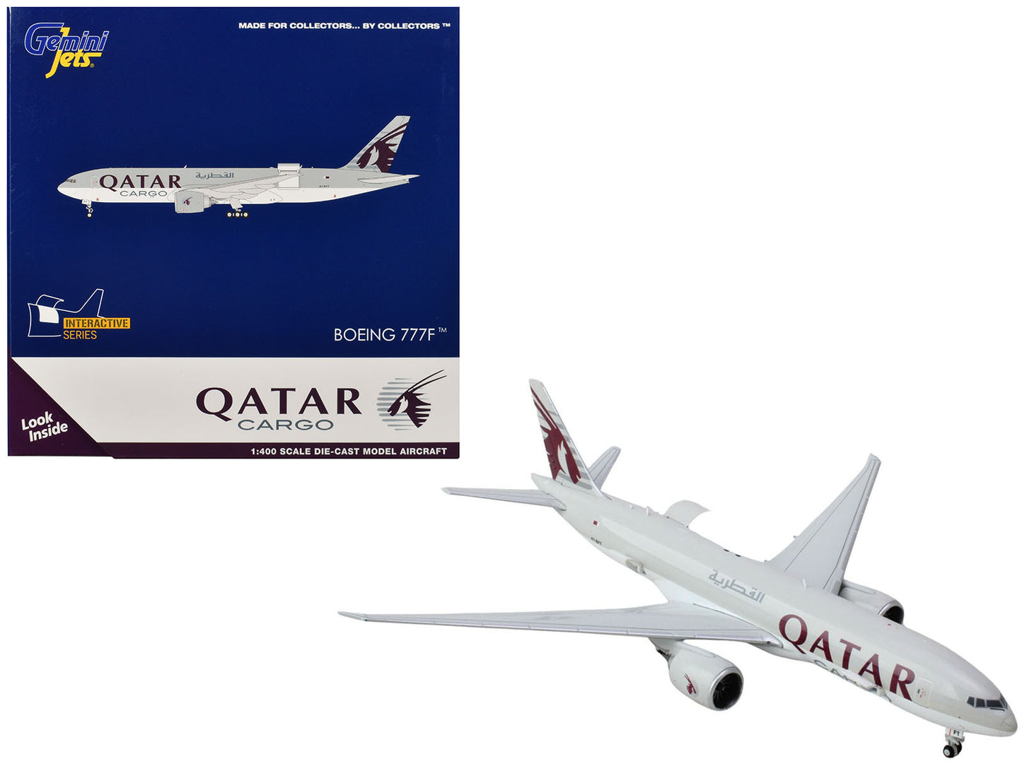 Boeing 777F Commercial Aircraft "Qatar Airways" (A7-BFT) Gray - Premium Boeing from GeminiJets - Just $98.09! Shop now at Rapidvehicles