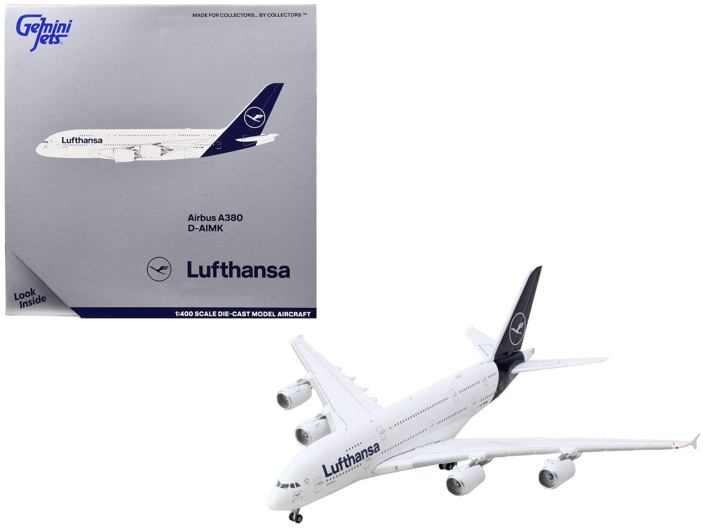 Airbus A380 Commercial Aircraft "Lufthansa" White with Blue Tail 1/400 Diecast Model Airplane by GeminiJets - Premium Aircrafts and War Planes from GeminiJets - Just $90.66! Shop now at Rapidvehicles