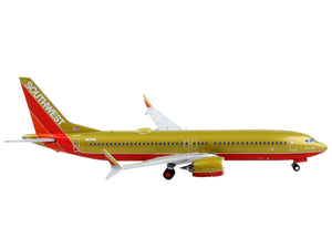 Boeing 737 MAX 8 Commercial Aircraft "Southwest Airlines" Gold with Red Stripes 1/400 Diecast Model Airplane by GeminiJets - Premium Boeing from GeminiJets - Just $64.99! Shop now at Rapidvehicles