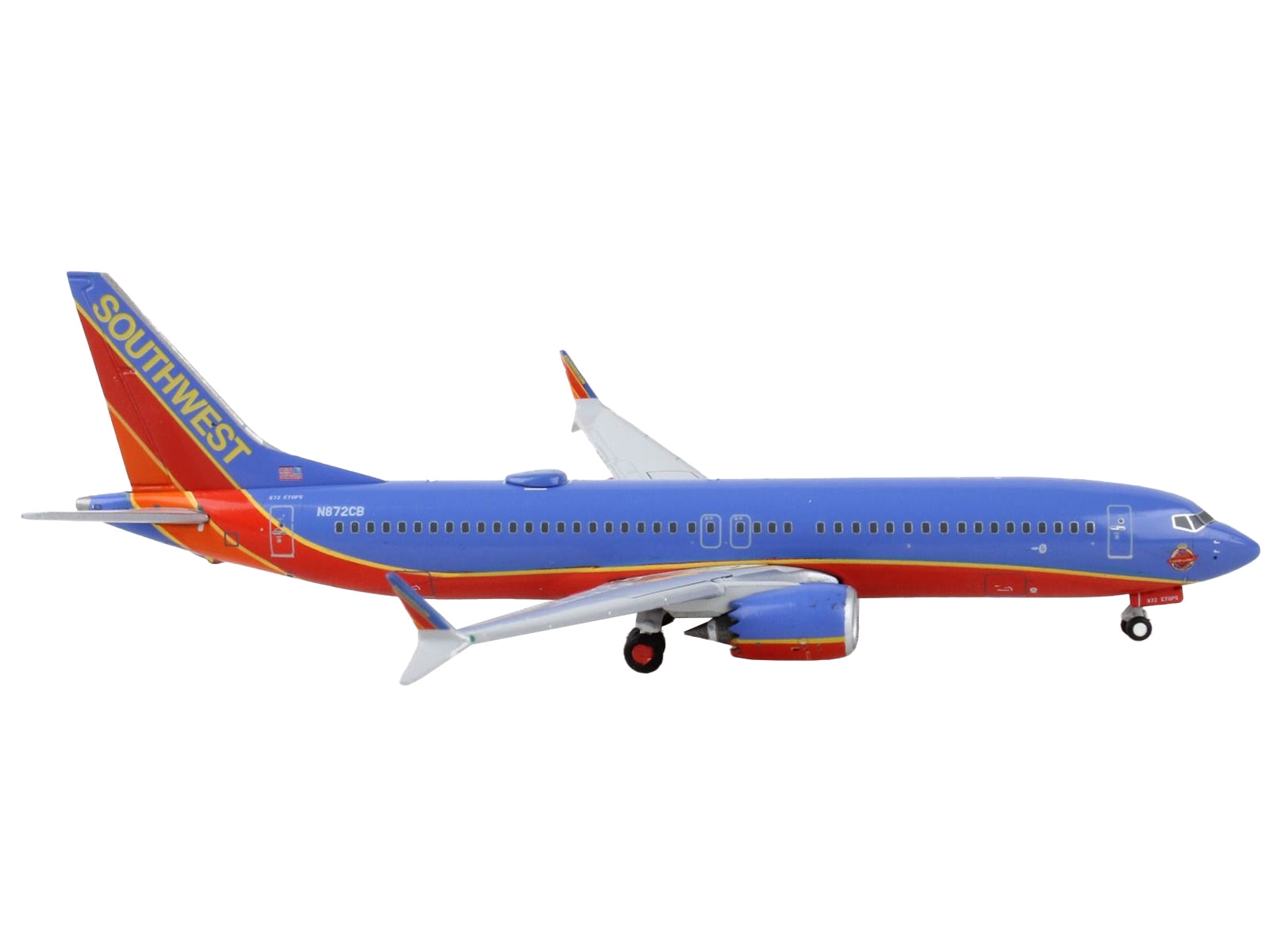 Boeing 737 MAX 8 Commercial Aircraft "Southwest Airlines" Canyon Blue with Red Stripes 1/400 Diecast Model Airplane by GeminiJets - Premium Boeing from GeminiJets - Just $65.99! Shop now at Rapidvehicles