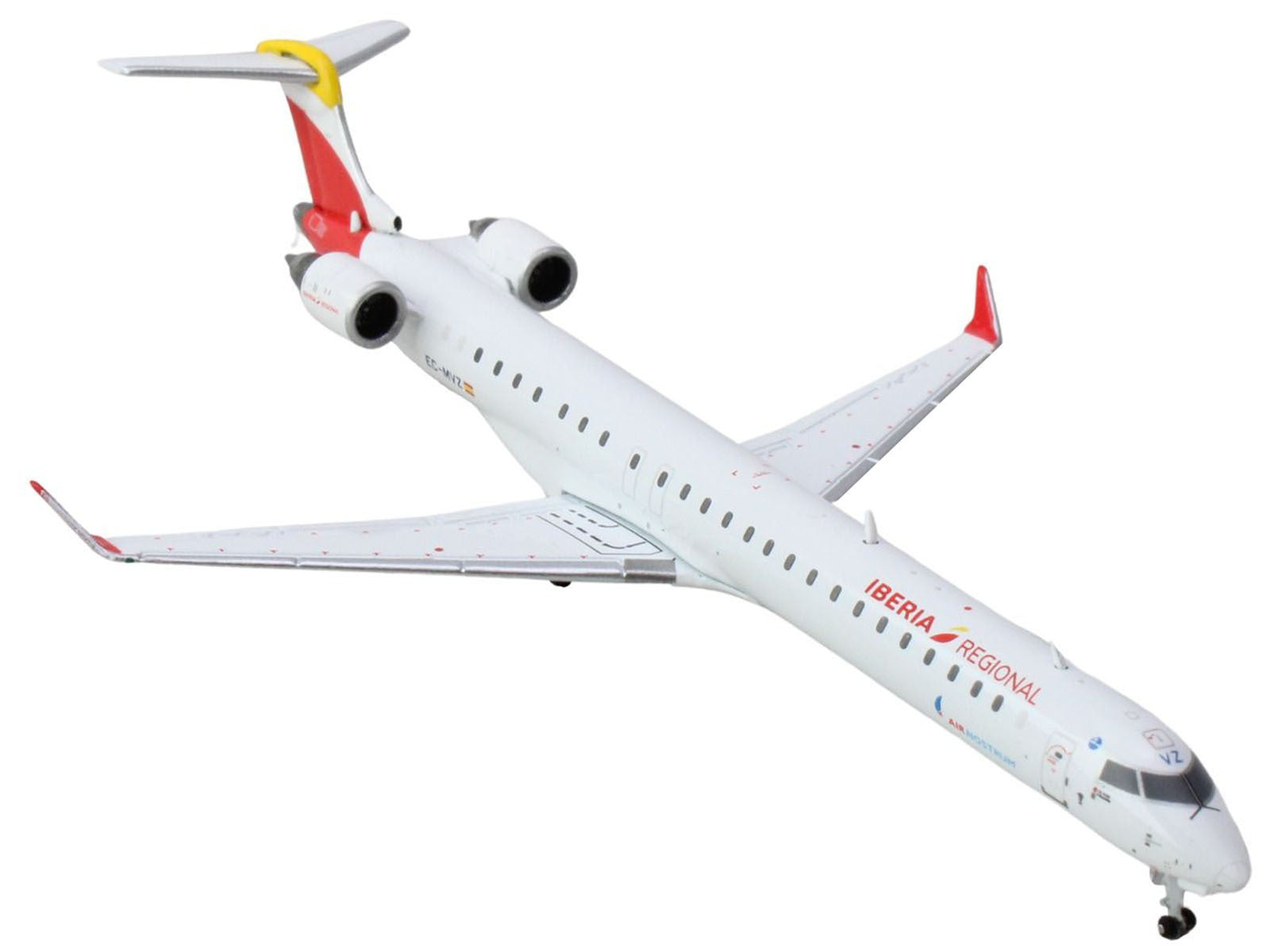 Bombardier CRJ1000 Commercial Aircraft "Iberia Regional" (EC-MVZ) White with Red Tail 1/400 Diecast Model Airplane by GeminiJets - Premium Bombardier from GeminiJets - Just $63.72! Shop now at Rapidvehicles