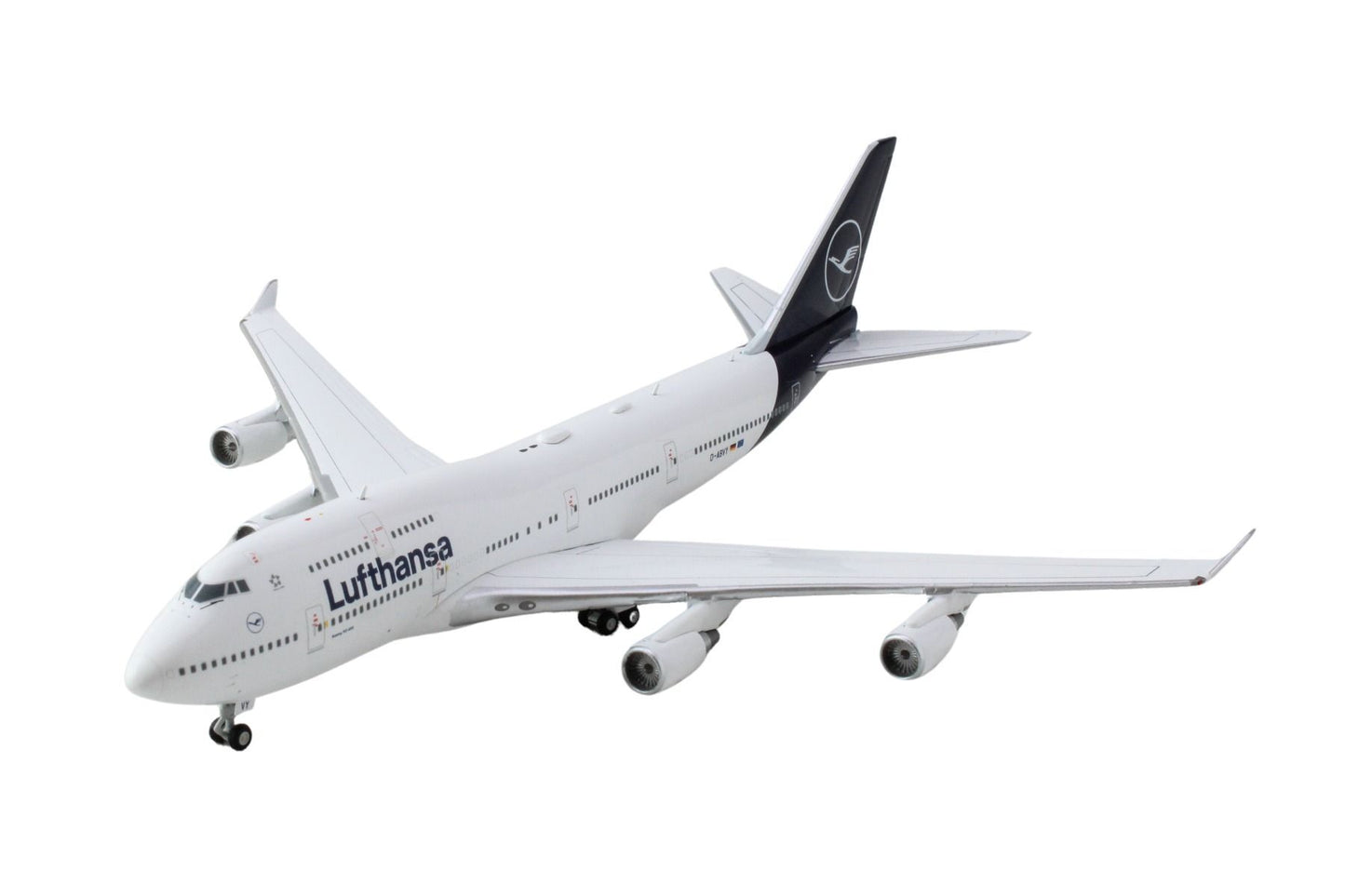 Boeing 747-400 Commercial Aircraft "Lufthansa" (D-ABVY) White with Dark Blue Tail 1/400 Diecast Model Airplane by GeminiJets - Premium Boeing from GeminiJets - Just $89.43! Shop now at Rapidvehicles