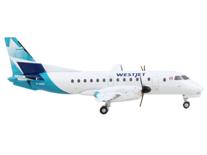 Saab 340B Commercial Aircraft "WestJet Airlines" White with Blue Tail 1/400 Diecast Model Airplane by GeminiJets - Premium Aircrafts and War Planes from GeminiJets - Just $64.99! Shop now at Rapidvehicles