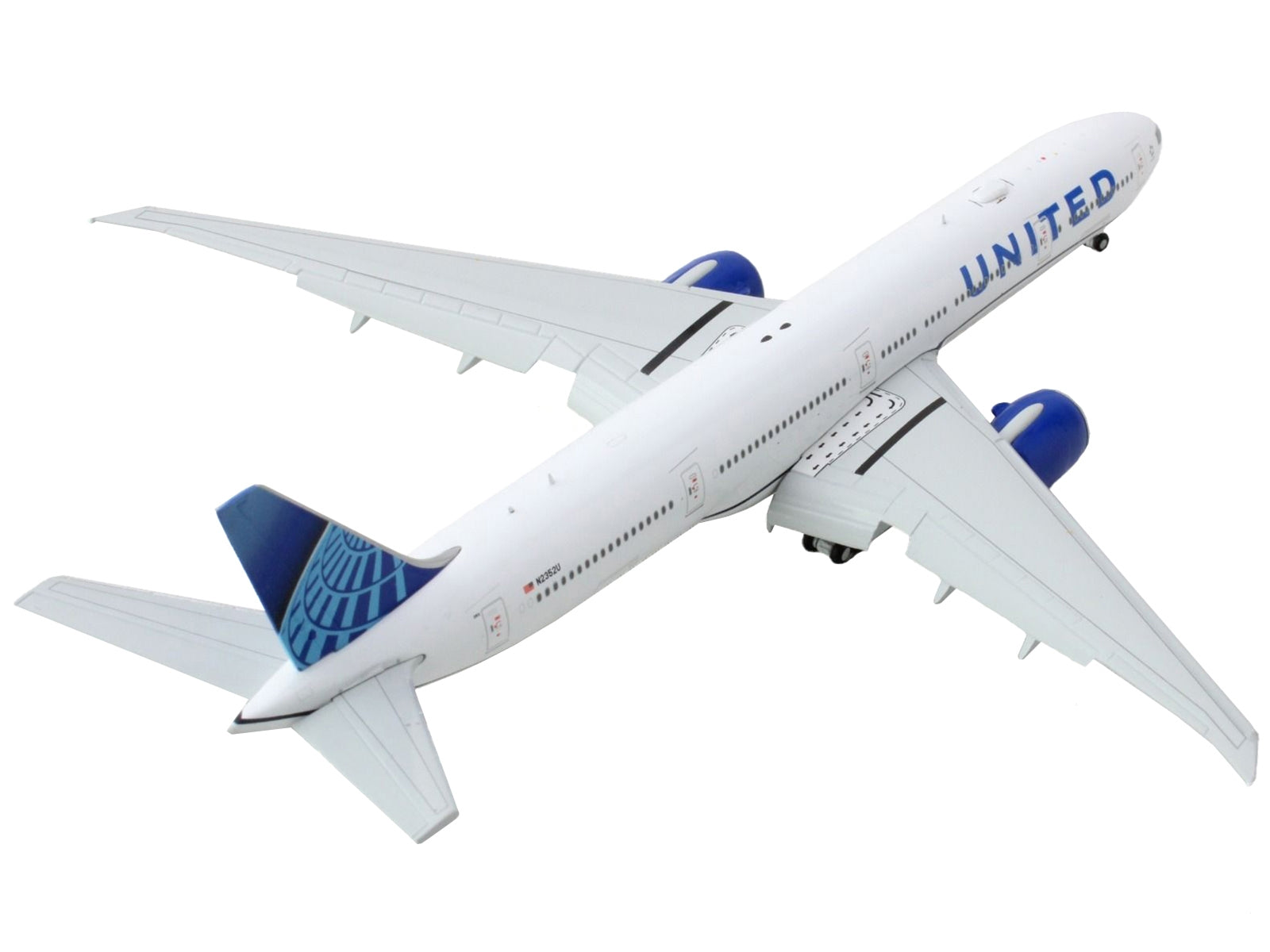 Boeing 777-300ER Commercial Aircraft with Flaps Down "United Airlines" White with Blue Tail 1/400 Diecast Model Airplane by GeminiJets - Premium Boeing from GeminiJets - Just $85.99! Shop now at Rapidvehicles