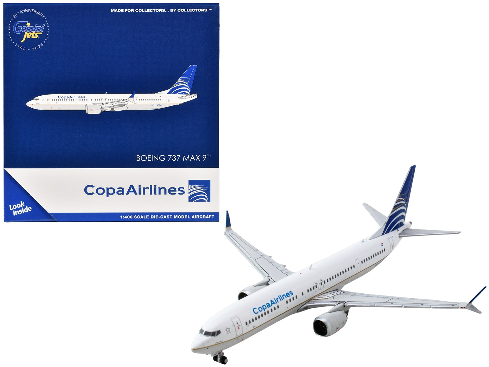 Boeing 737 MAX 9 Commercial Aircraft "Copa Airlines" (HP-9907CMP) White with Blue Tail 1/400 Diecast Model Airplane by GeminiJets - Premium Boeing from GeminiJets - Just $67.99! Shop now at Rapidvehicles